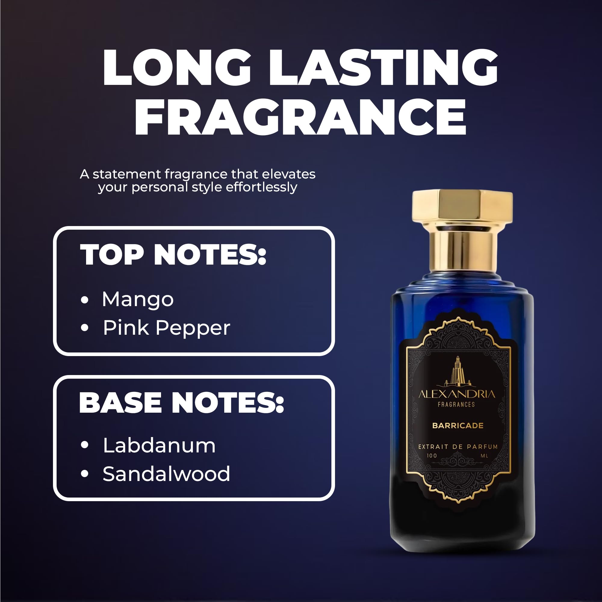 Amazon.com : Alexandria Fragrances Barricade Perfume - Premium